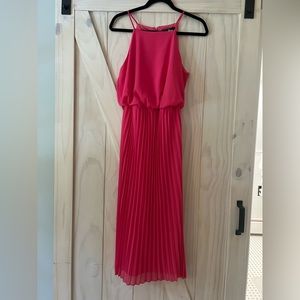 Gorgeous hot pink Sam Edelman pleated dress. Worn once